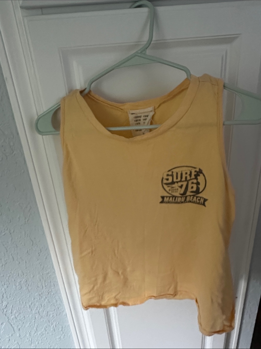 french pastry Yellow Graphic Tee with Tag Detail